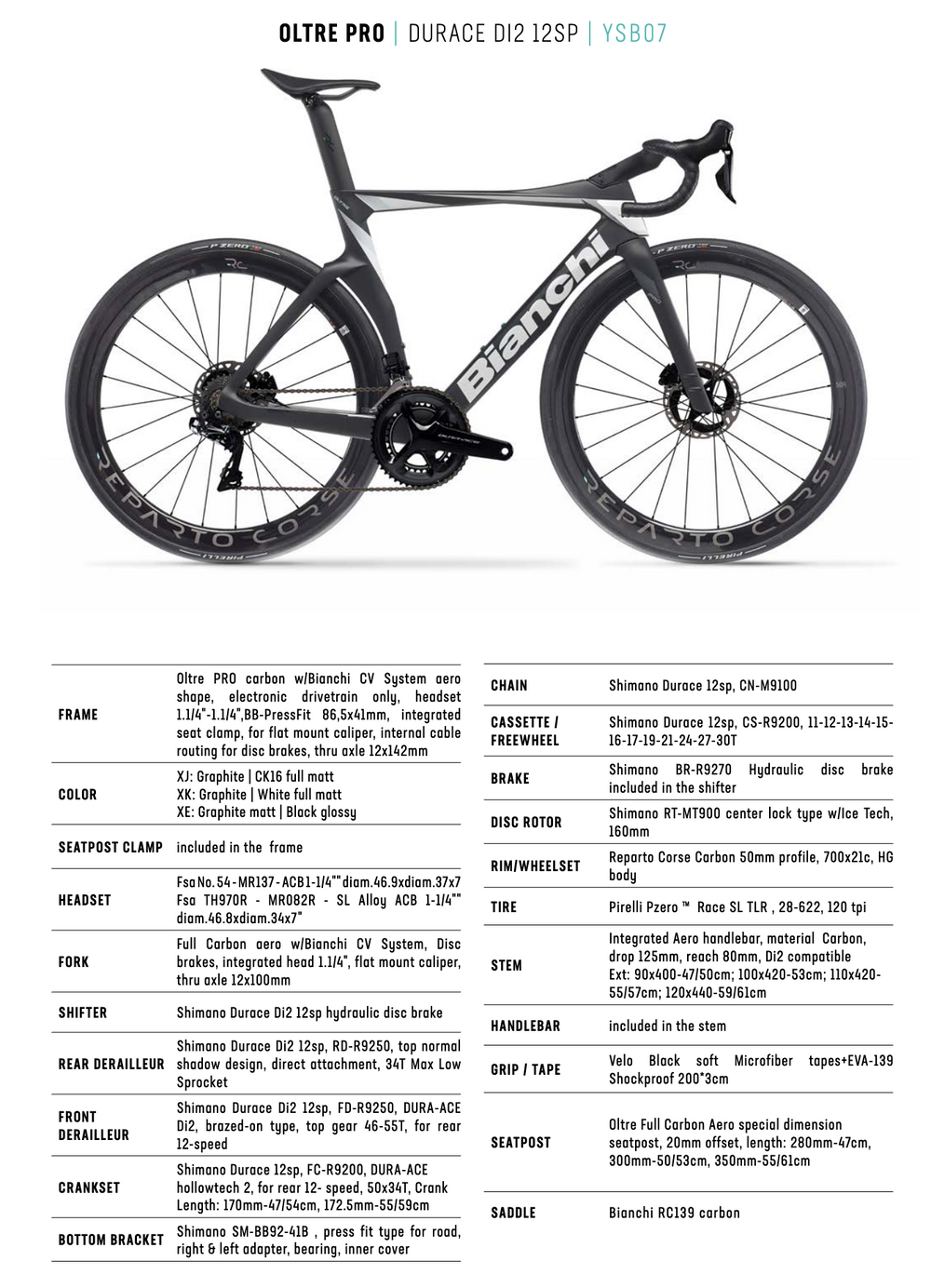 Oltre Pro Durace Di2 12spd (2023)