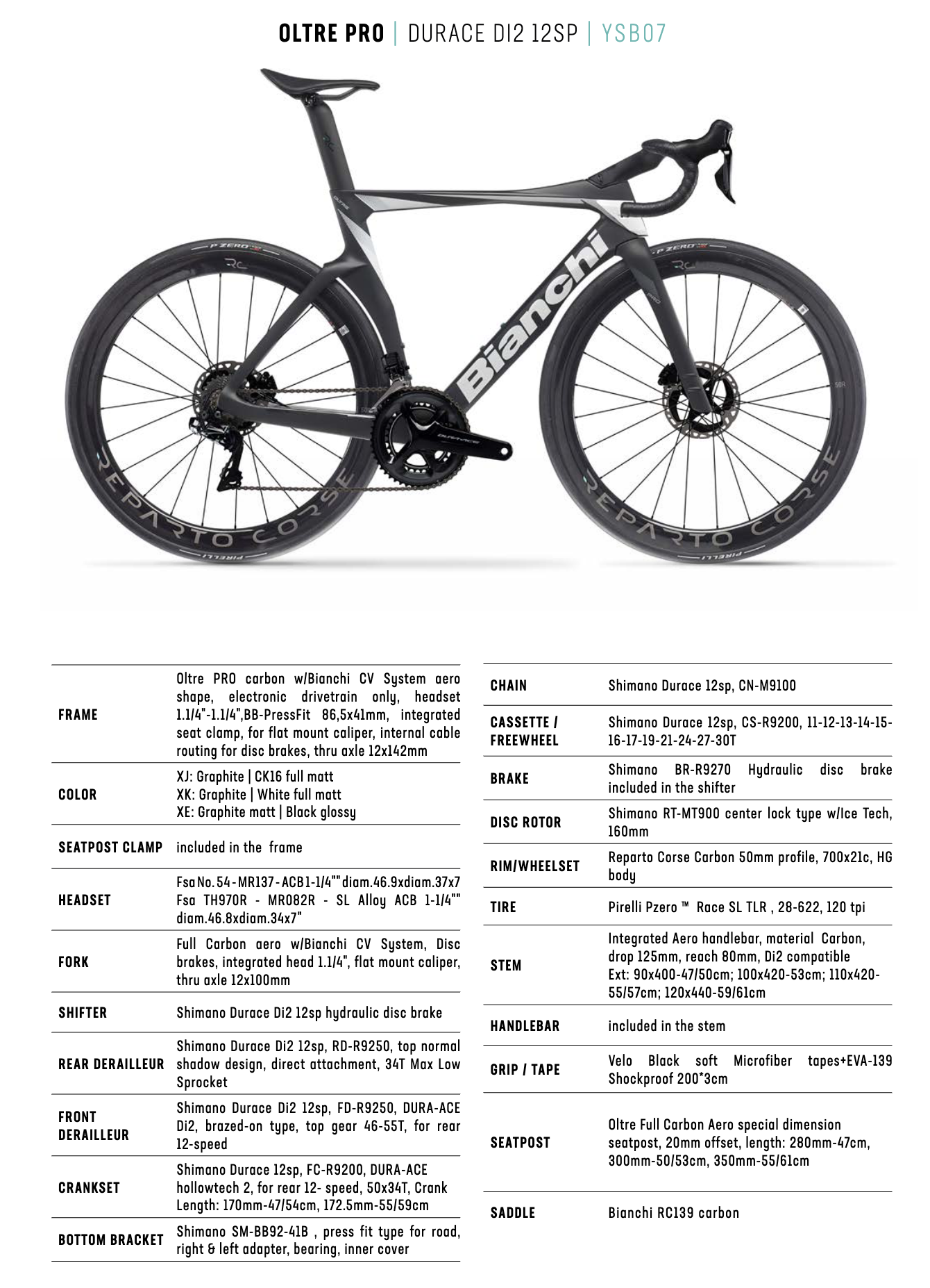 Oltre Pro Durace Di2 12spd