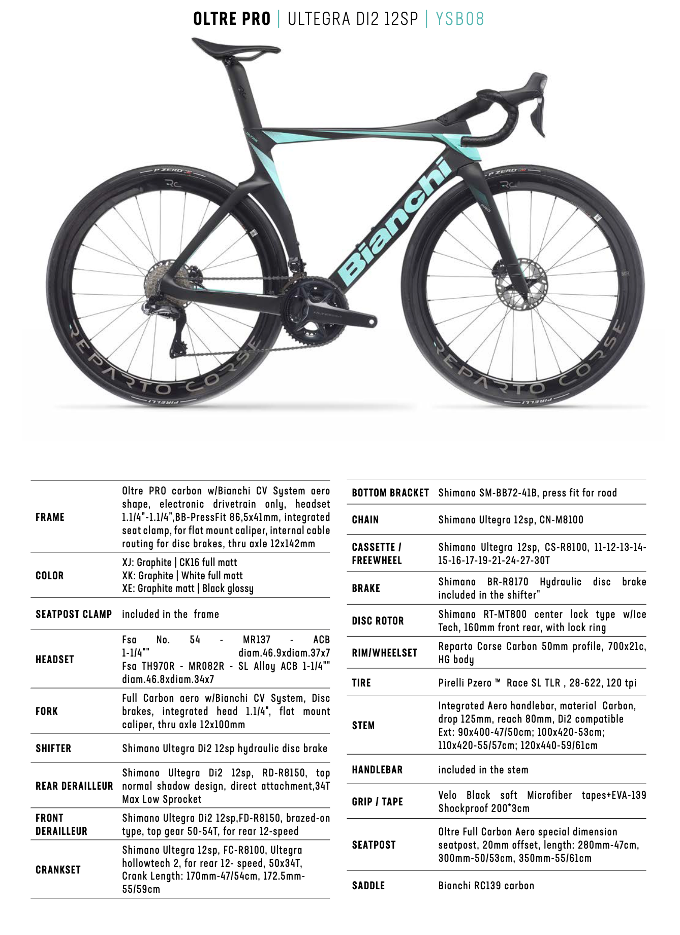 Oltre Pro Ultegra Di2 12spd 4iii Power