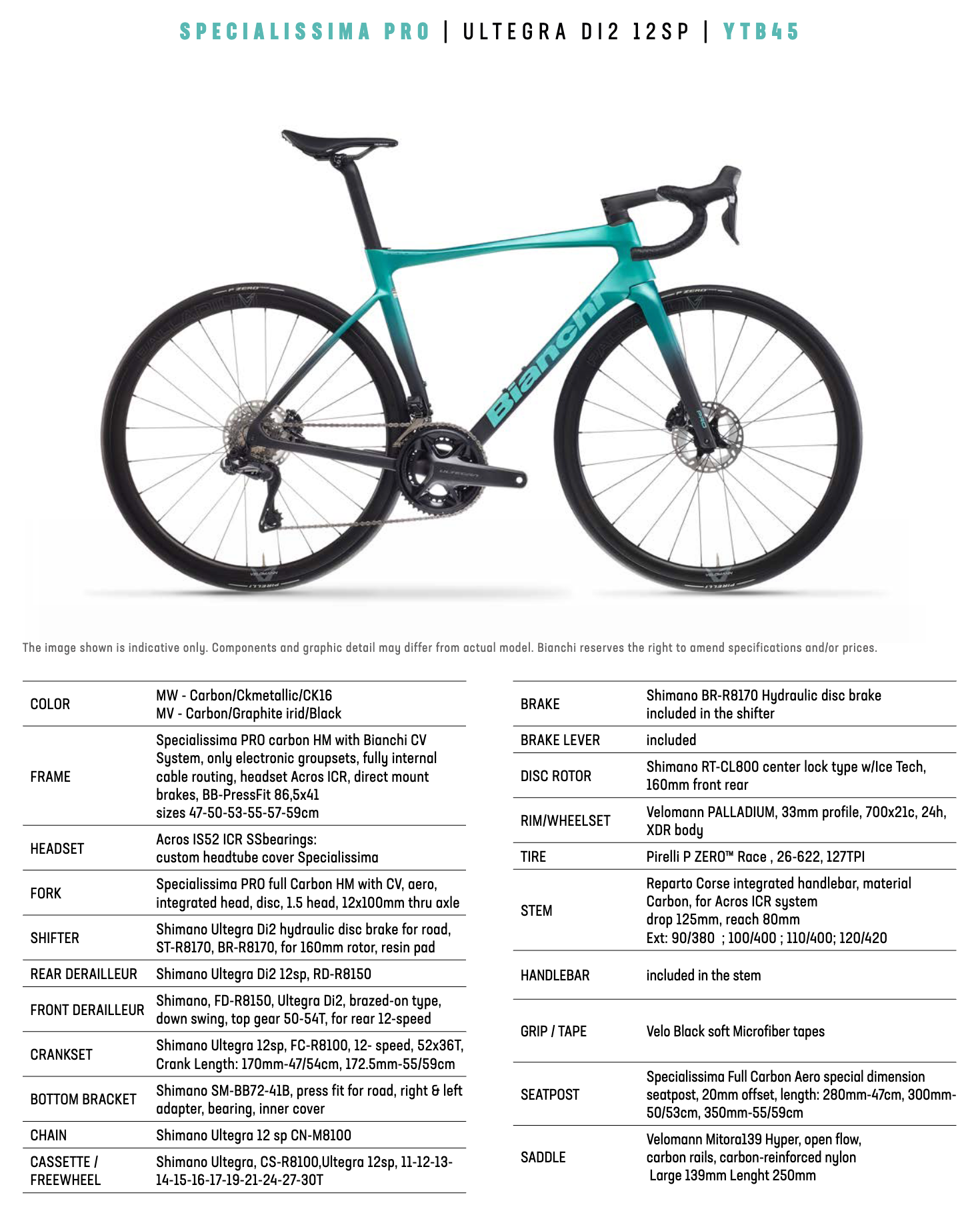 Specialissima Pro Ultegra 12speed Di2
